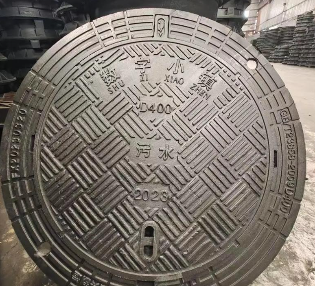 白碱滩球墨铸铁防沉降井盖展示
